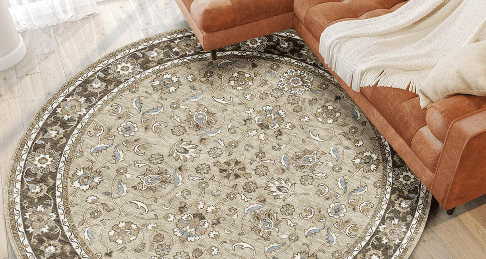 Floral Inspired Nourison Burgundy Area Rug